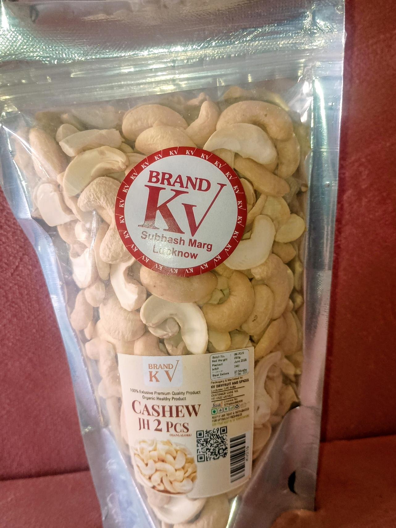 KAJU 2 PCS JH 250GM PKT