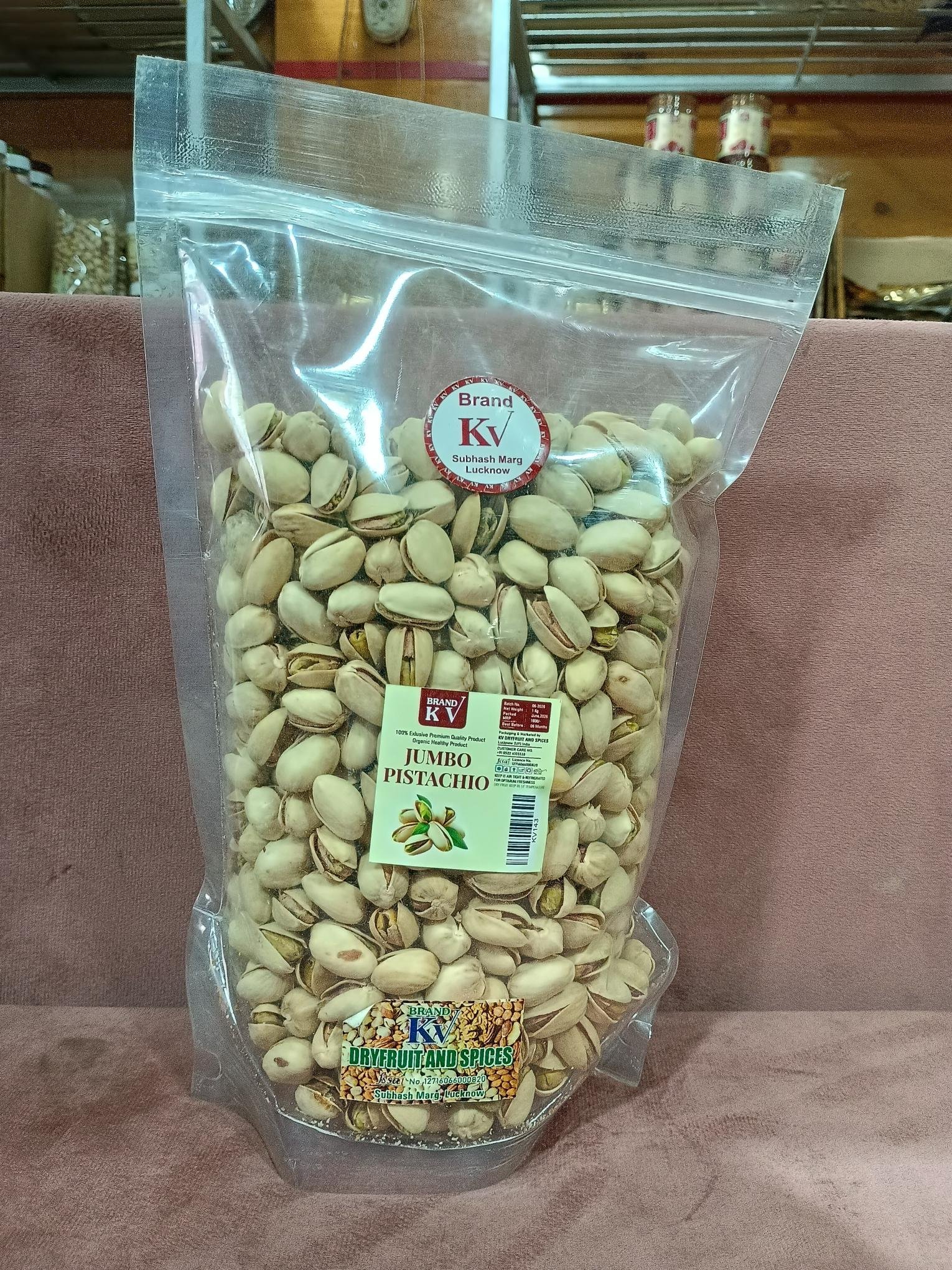 PISTACHIO ROASTED & SALTED 500GM PKT