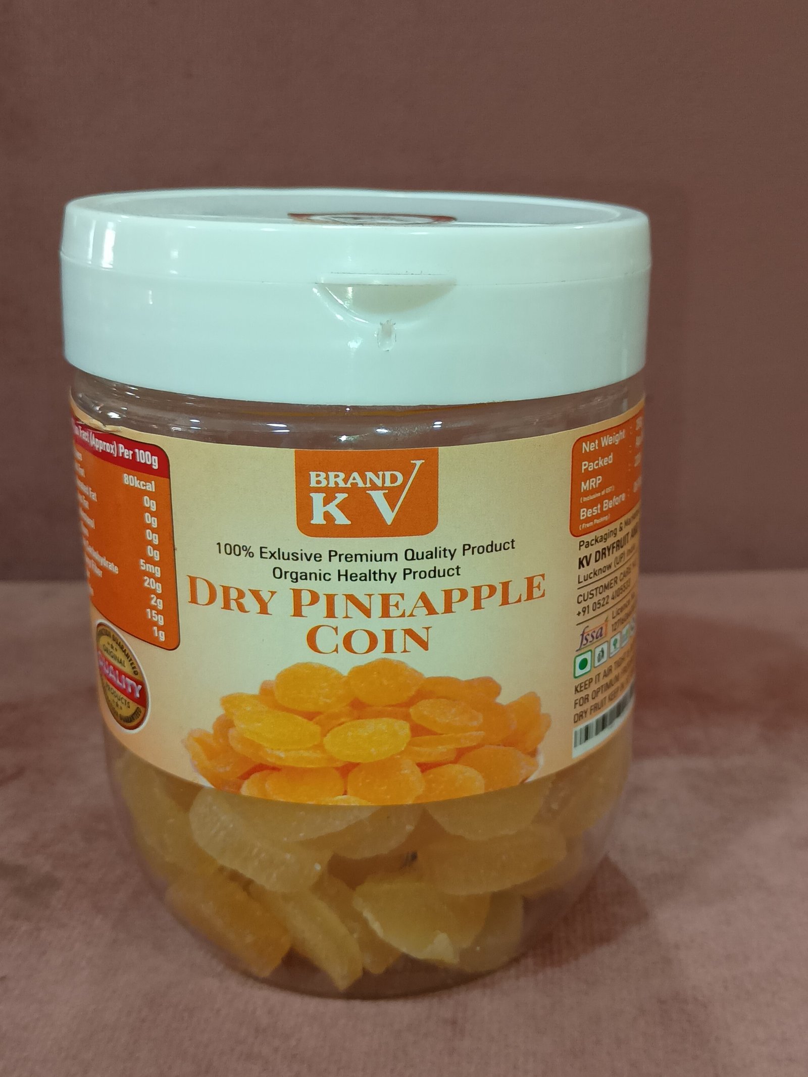 PINEAPPLE COIN 250GM JAR