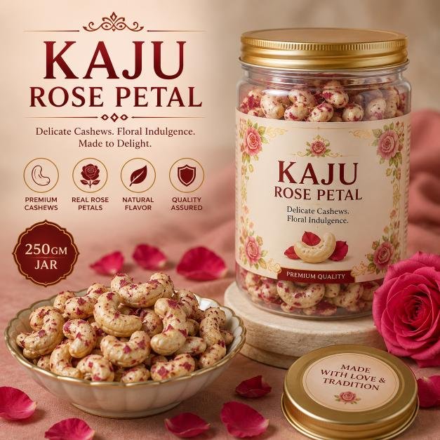 KAJU ROSE PETAL 250GM JAR