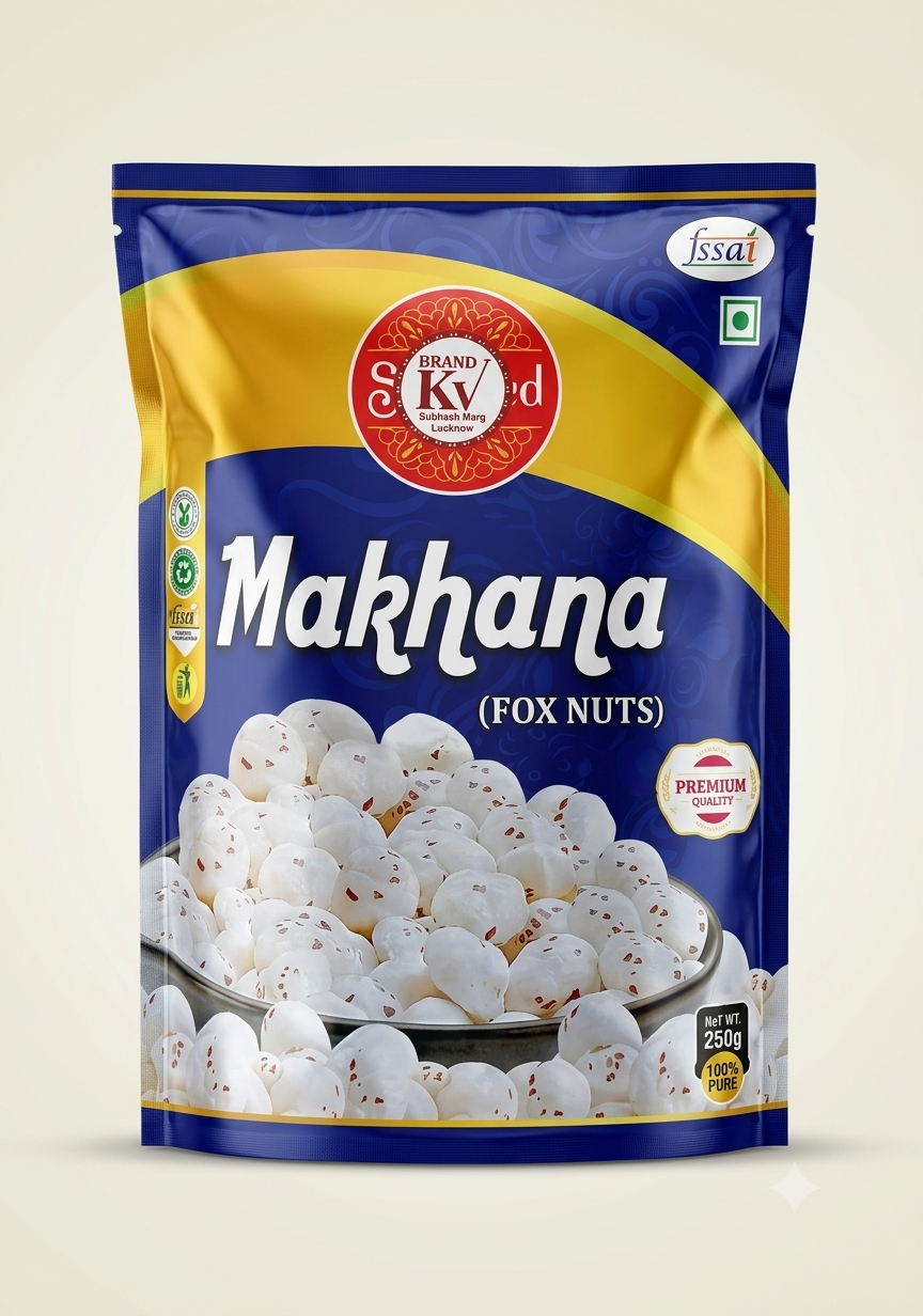 MAKHANA 6.5 SUTA HAND PICK 250GM PKT