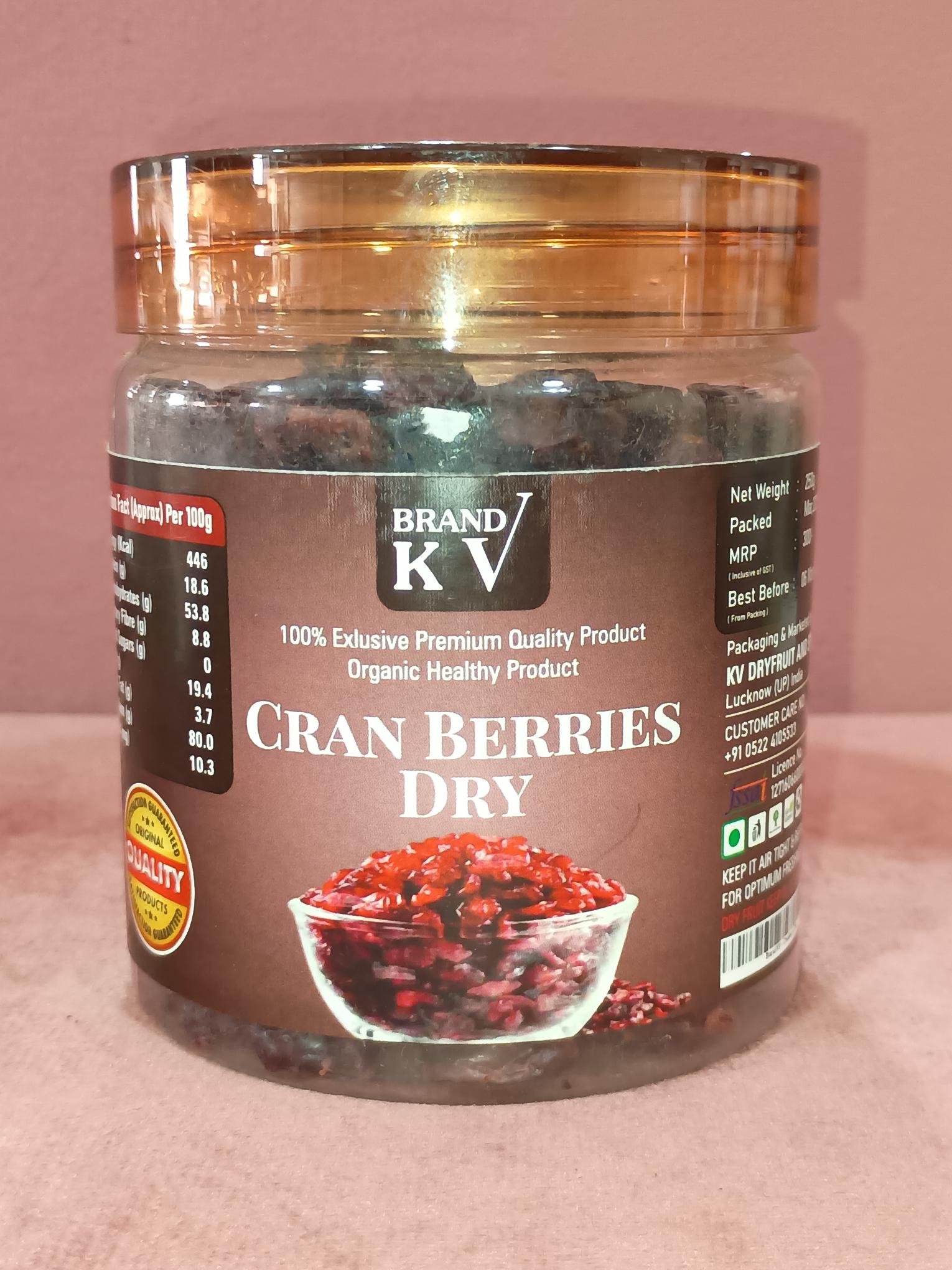 CRANBERRY 250GM JAR