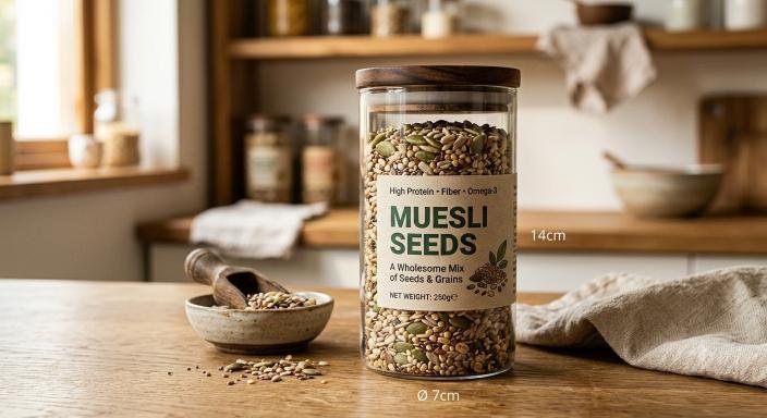 MUESLI SEEDS 250GM JAR