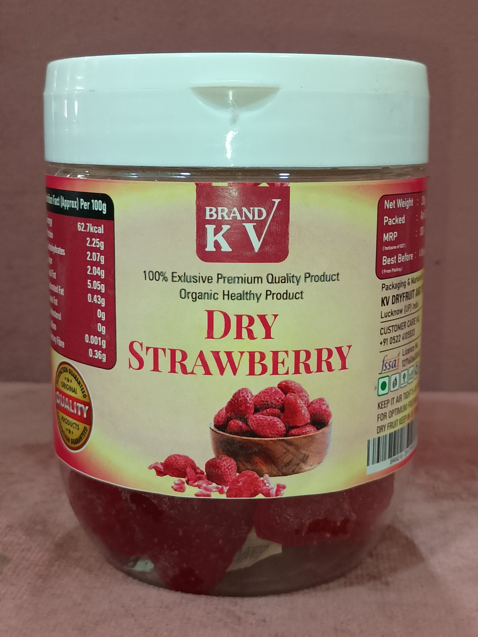 DRY STRAWBERRY 250GM JAR