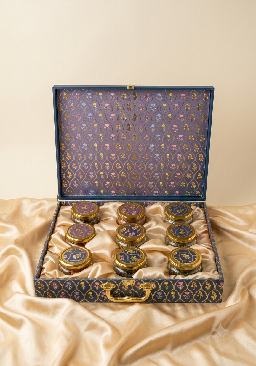 9 JAR SET WITH HANDLE