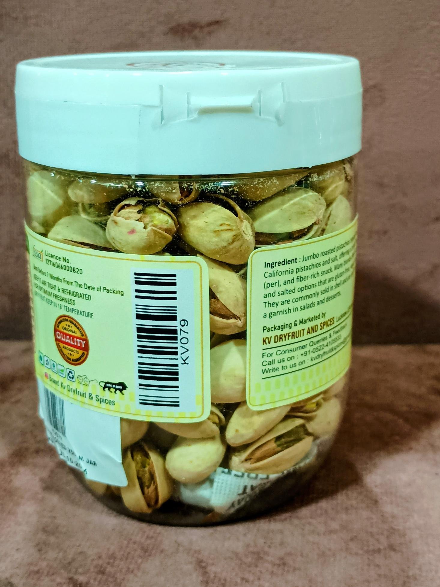 PISTA ROASTED 250GM JAR