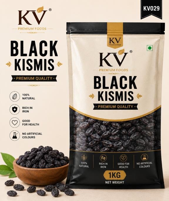 KISMIS BLACK 1KG PKT