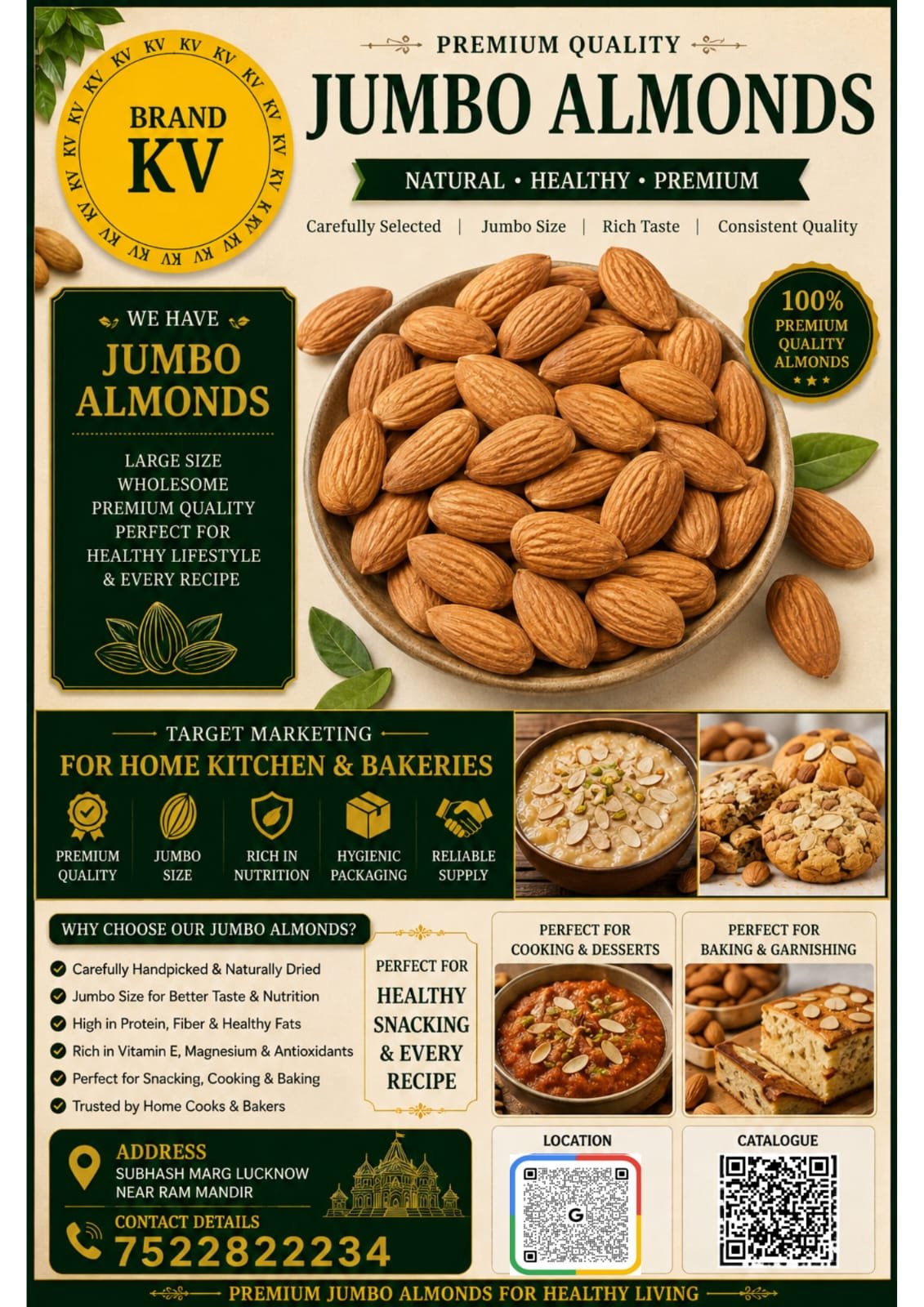 BADAM JUMBO 500GM PKT